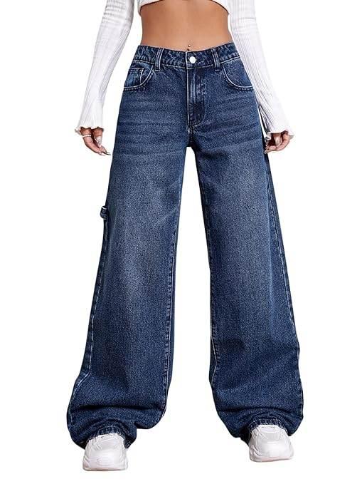 Womens Denim Blue Jeans - MYLUXURY LANE ENTERPRISE