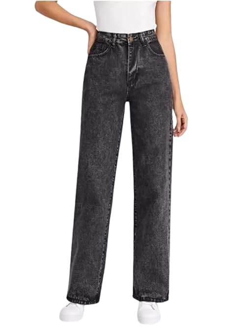 Womens Denim Dark Grey Jeans - MYLUXURY LANE ENTERPRISE