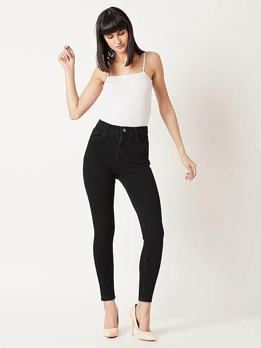 Women Skinny Fit Black Jeans - MYLUXURY LANE ENTERPRISE