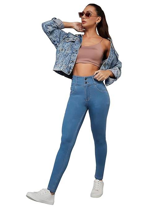 Women Skinny Fit Colorado Blue Jeans - MYLUXURY LANE ENTERPRISE