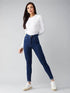 Women Skinny Fit Navy Blue Jeans - MYLUXURY LANE ENTERPRISE