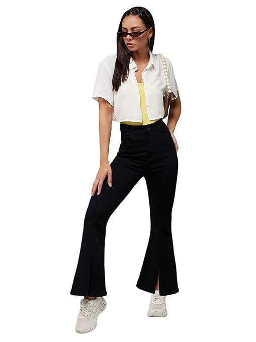 Women's Bootcut Black Jeans - MYLUXURY LANE ENTERPRISE