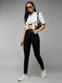 Women Skinny Fit High Ink Black Jeans - MYLUXURY LANE ENTERPRISE