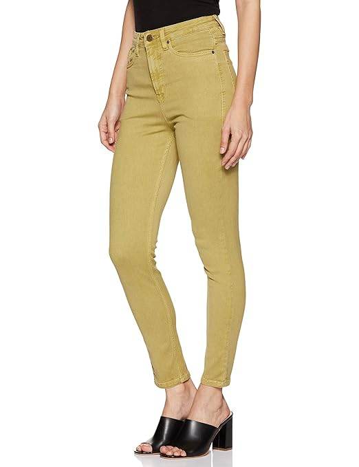 Women Stretchable Denim Beige Jeans - MYLUXURY LANE ENTERPRISE
