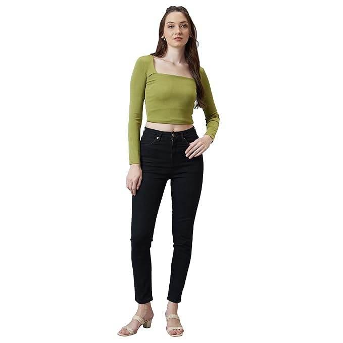 Women Stretchable Denim Black Jeans - MYLUXURY LANE ENTERPRISE