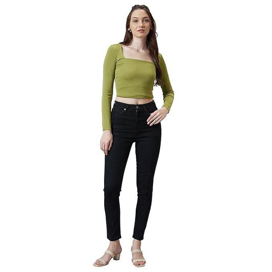 Women Stretchable Denim Black Jeans - MYLUXURY LANE ENTERPRISE