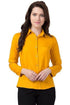 Women Long Sleeves Cotton Yellow Shirt - MYLUXURY LANE ENTERPRISE