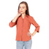 Women Formal Cotton Orange Shirt - MYLUXURY LANE ENTERPRISE