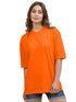 Women Oversized Half Sleeve Orange Tshirt - MYLUXURY LANE ENTERPRISE