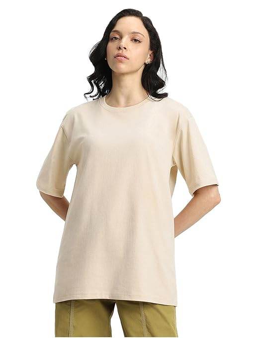 Pure Cotton Women Half Sleeve Swan White T-Shirt - MYLUXURY LANE ENTERPRISE
