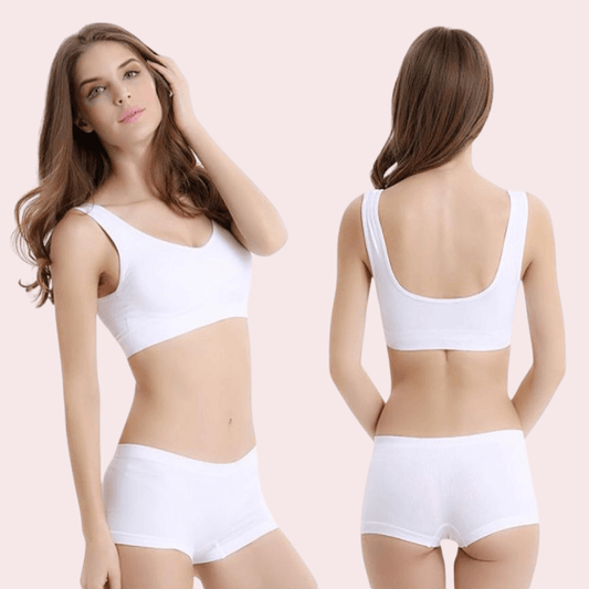 Medium Impact Sports Bra Boyshort Set - MYLUXURY LANE ENTERPRISE