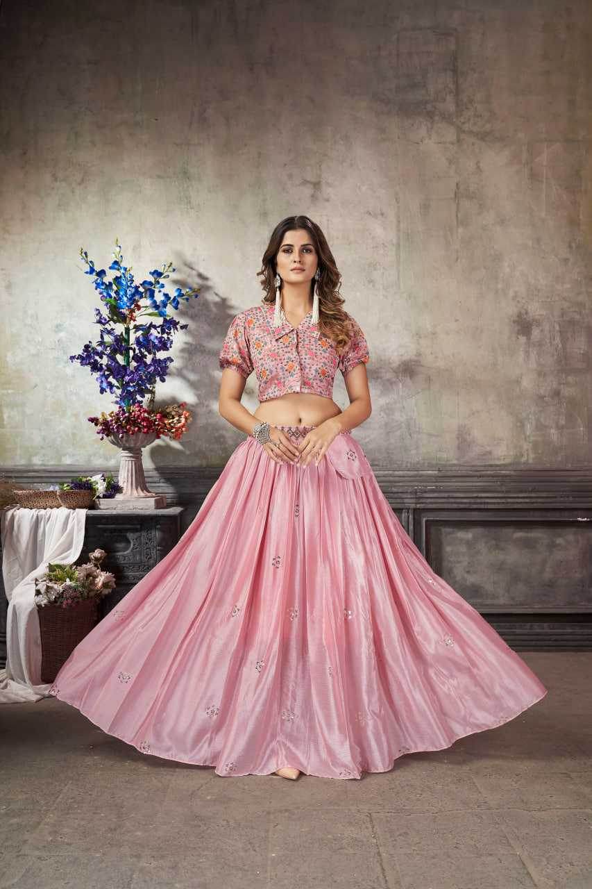 Art Silk Western Wear pink Top - MYLUXURY LANE ENTERPRISE