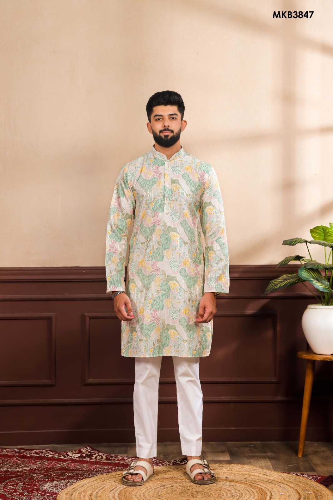 Art Silk Mens Kurtas