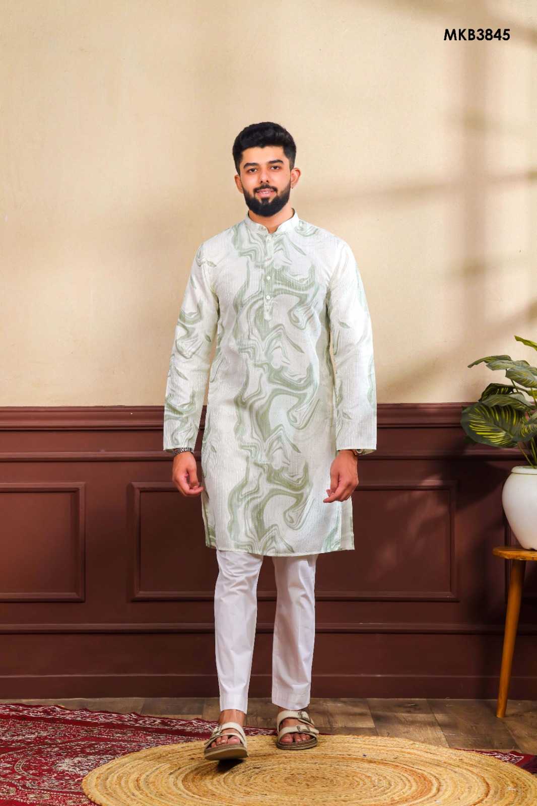 Art Silk Mens Kurtas