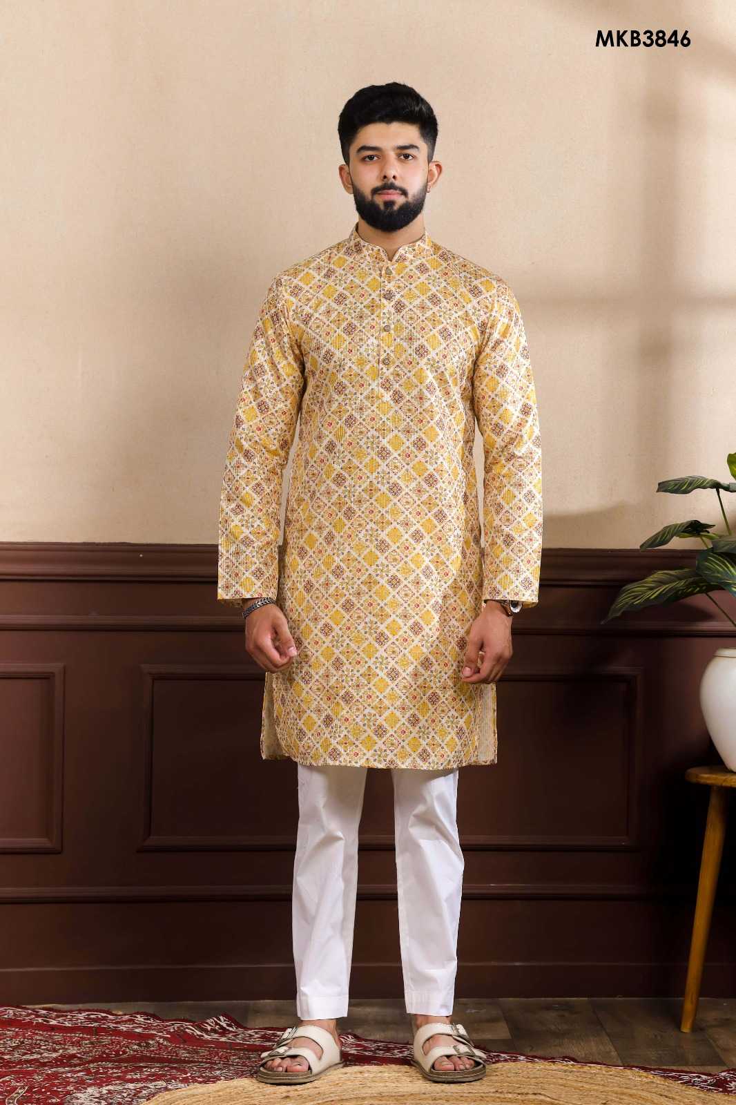 Art Silk Mens Kurtas
