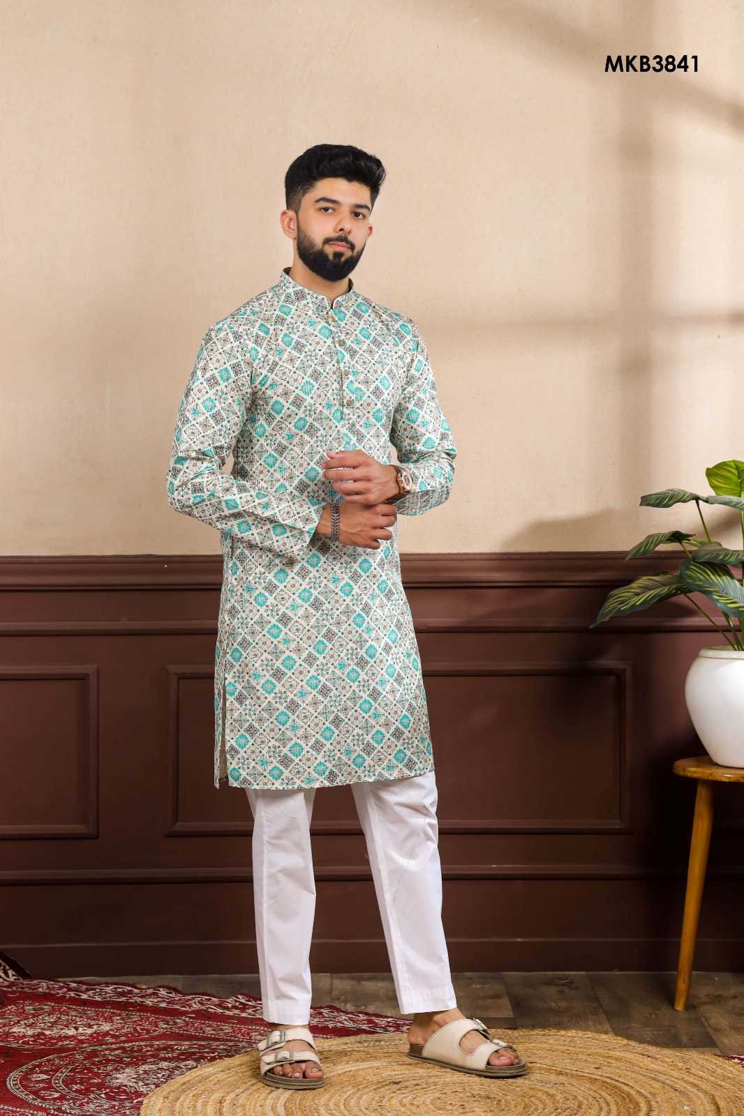 Art Silk Mens Kurtas
