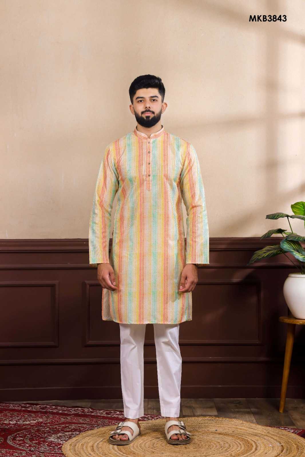 Art Silk Mens Kurtas