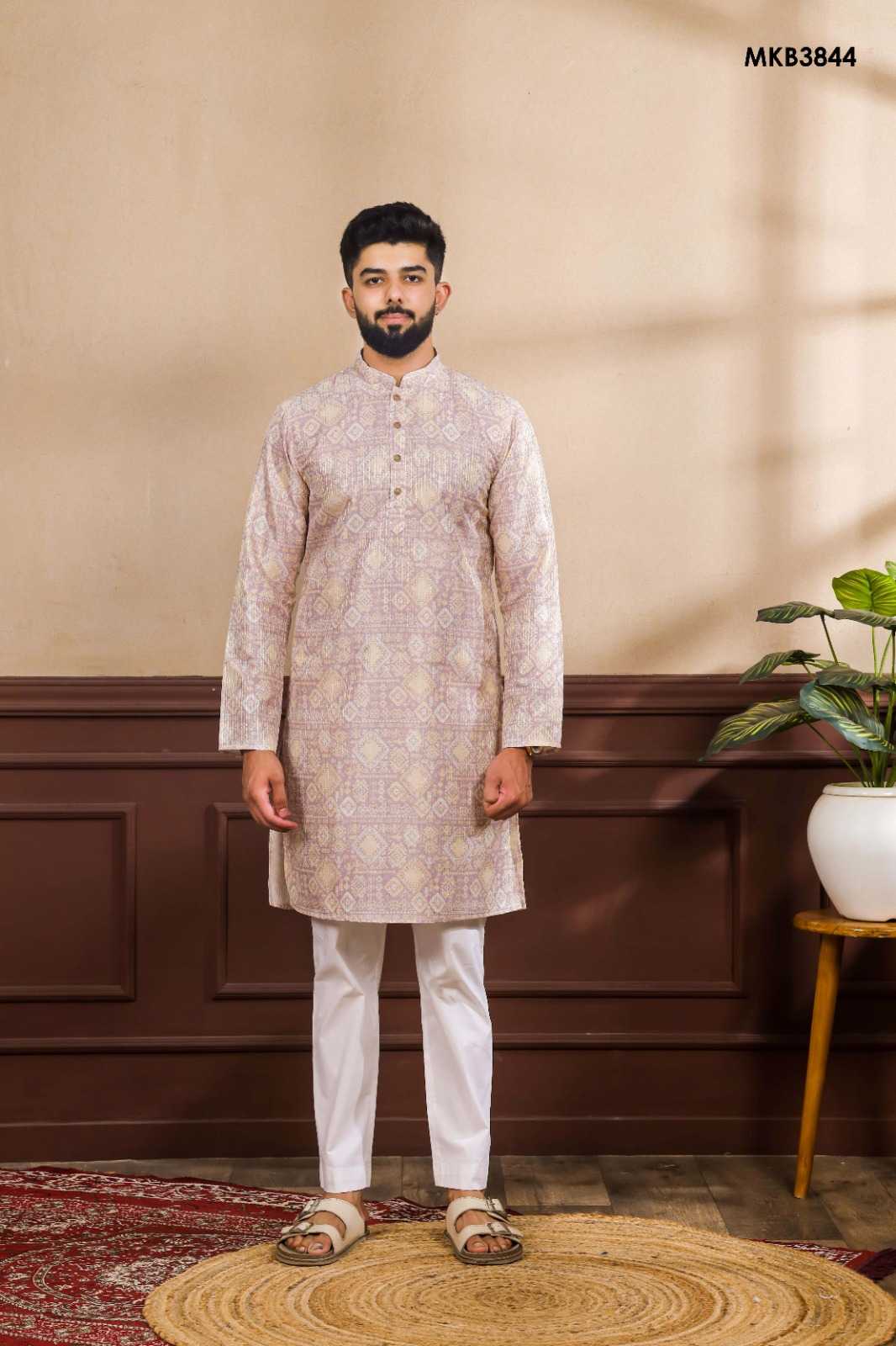 Art Silk Mens Kurtas