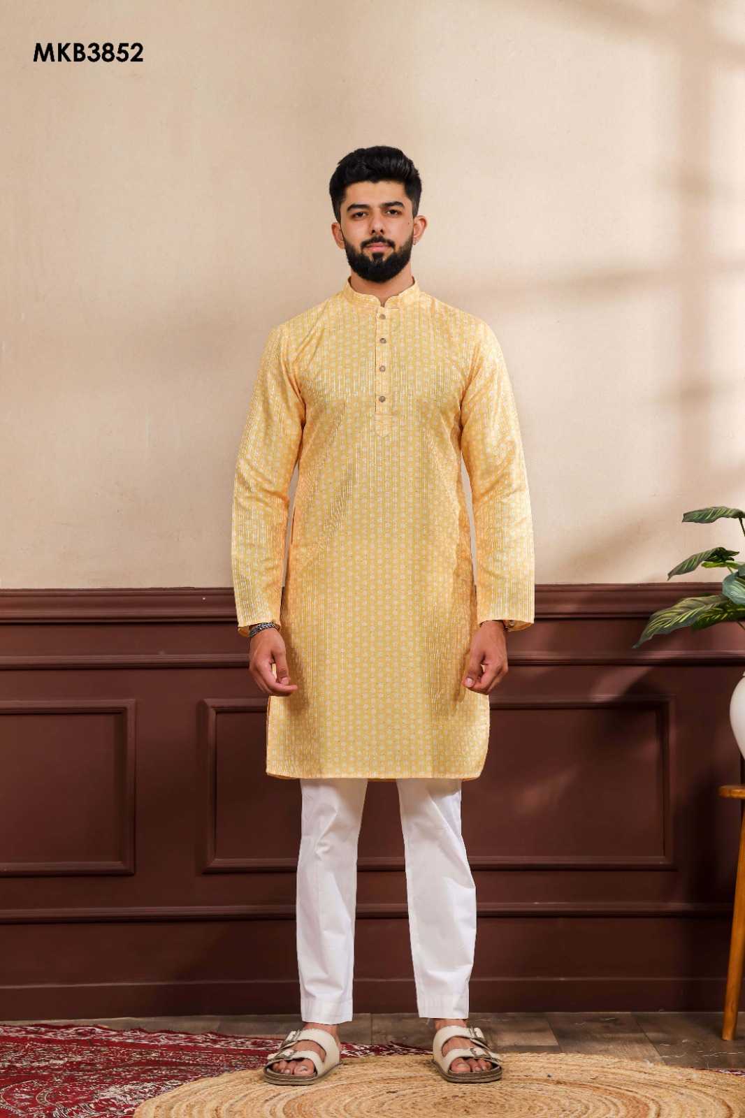 Art Silk Mens Kurtas