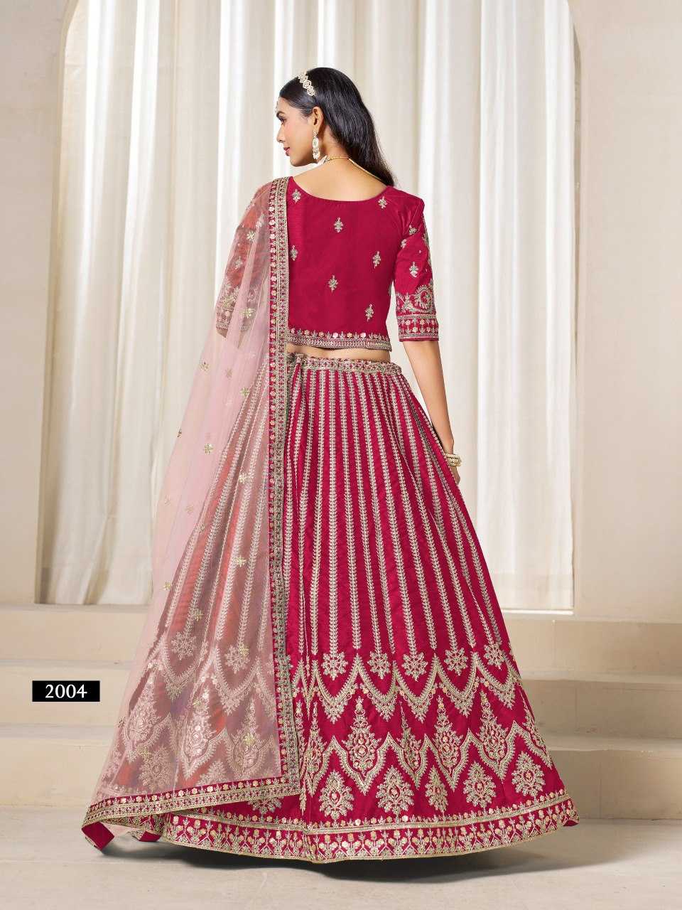 Art Silk  Sequins Lehenga With Cancan