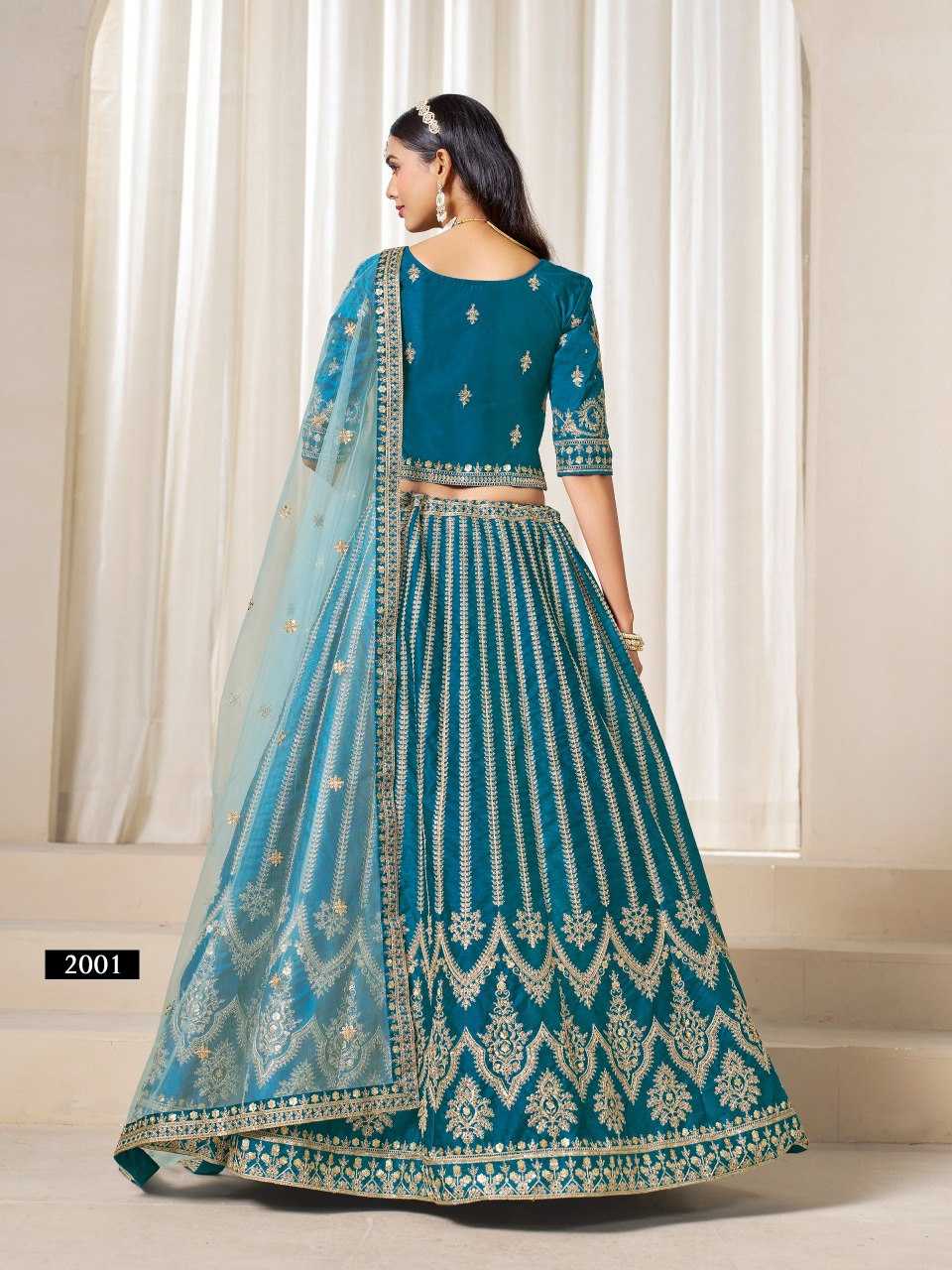 Art Silk  Sequins Lehenga With Cancan