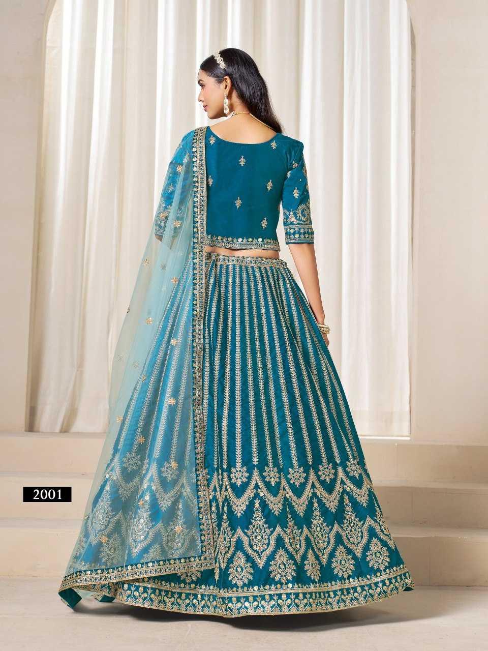 Art Silk Sequins Lehenga With Cancan - MYLUXURY LANE ENTERPRISE