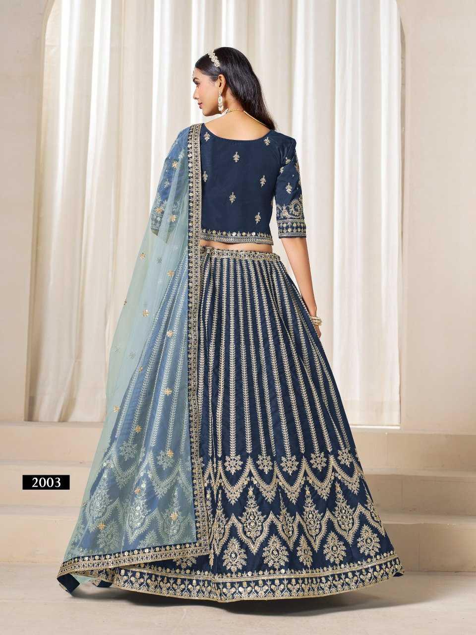 Art Silk Sequins Lehenga With Cancan - MYLUXURY LANE ENTERPRISE