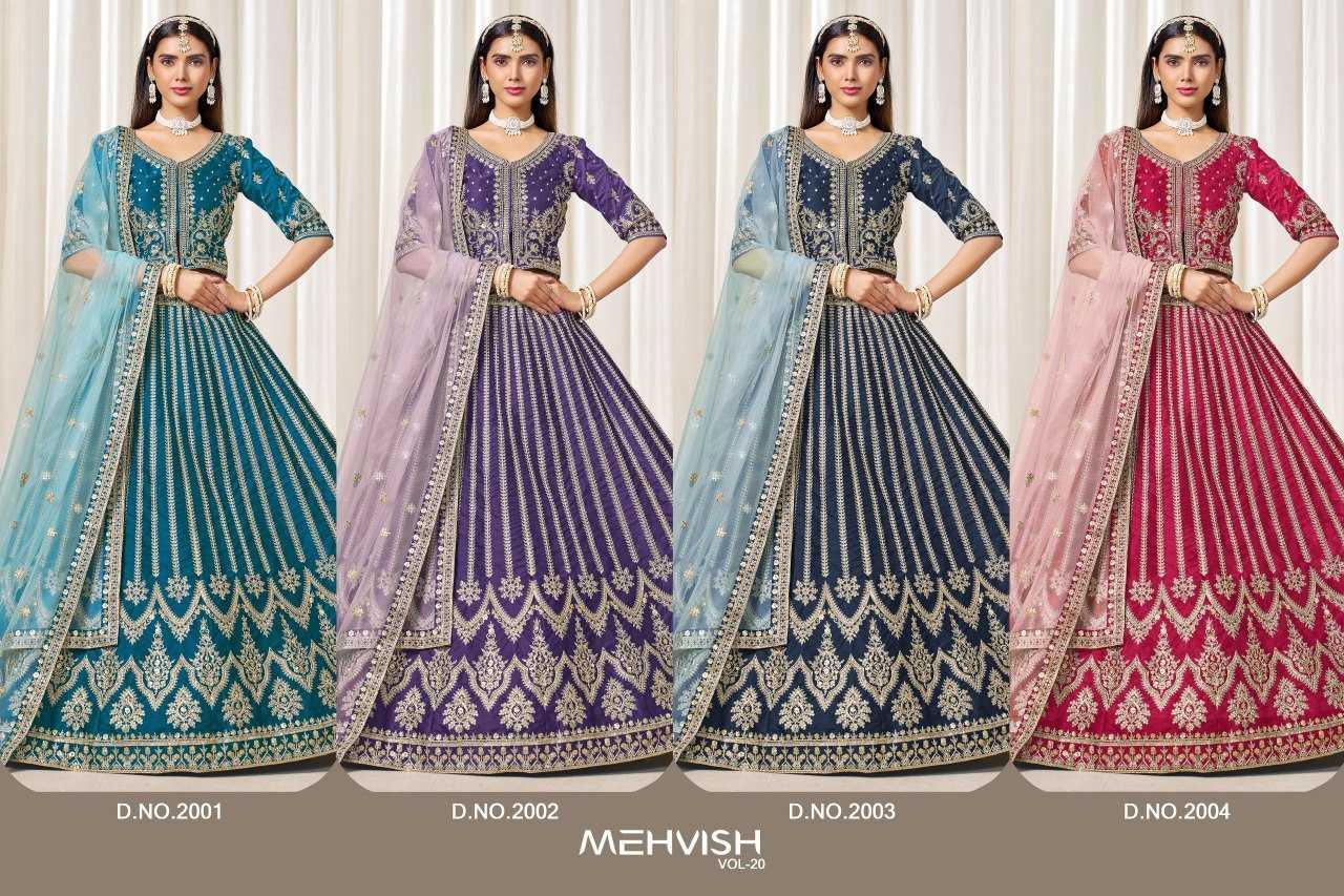 Art Silk Sequins Lehenga With Cancan - MYLUXURY LANE ENTERPRISE