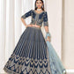 Art Silk Sequins Lehenga With Cancan - MYLUXURY LANE ENTERPRISE