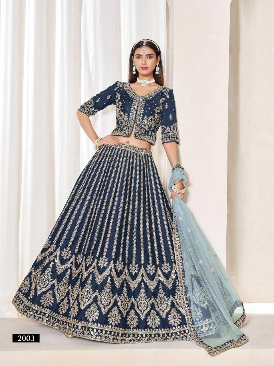 Art Silk Sequins Lehenga With Cancan - MYLUXURY LANE ENTERPRISE