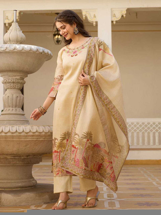 Assam Silk Embroidery Suit