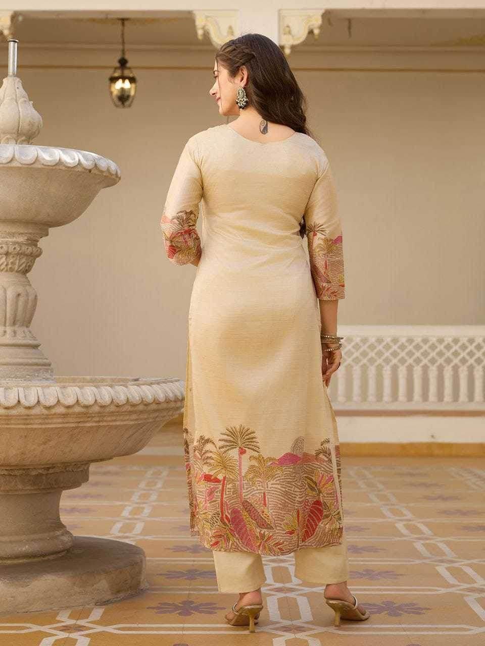Assam Silk Embroidery Suit - MYLUXURY LANE ENTERPRISE
