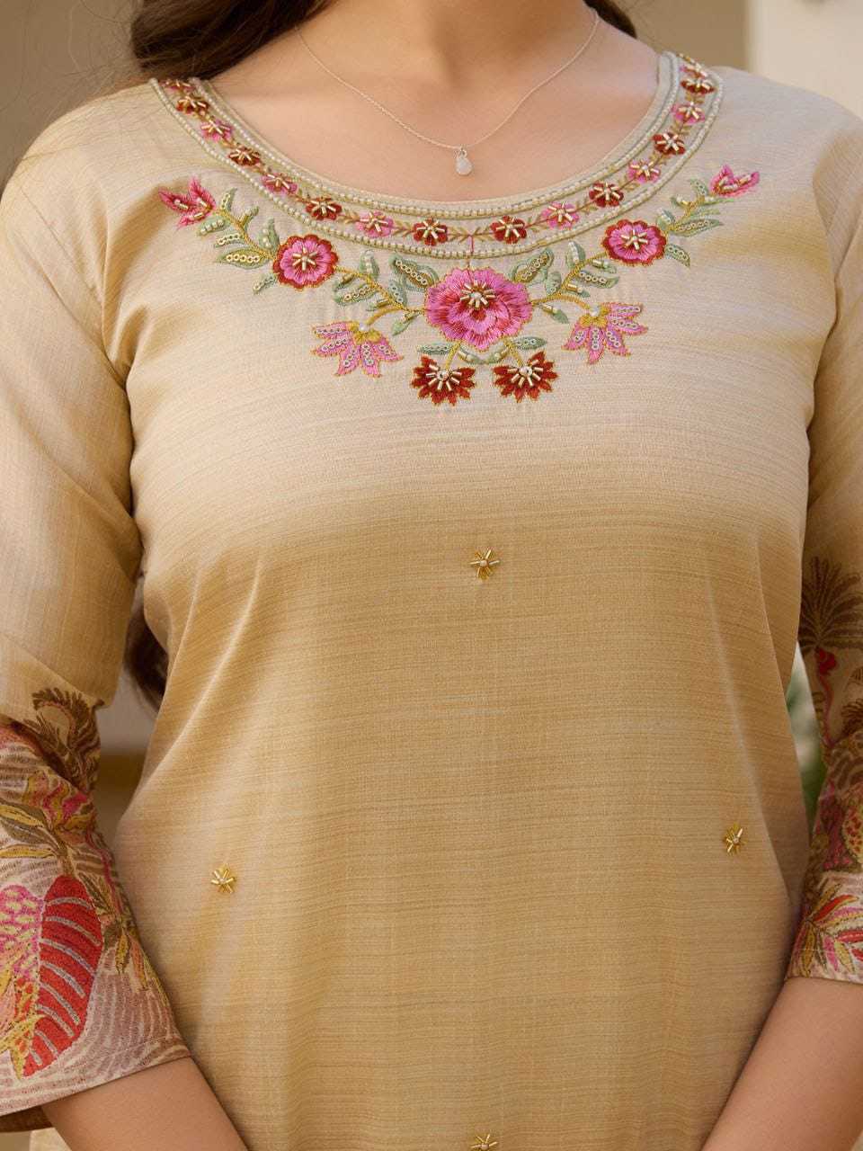 Assam Silk Embroidery Suit