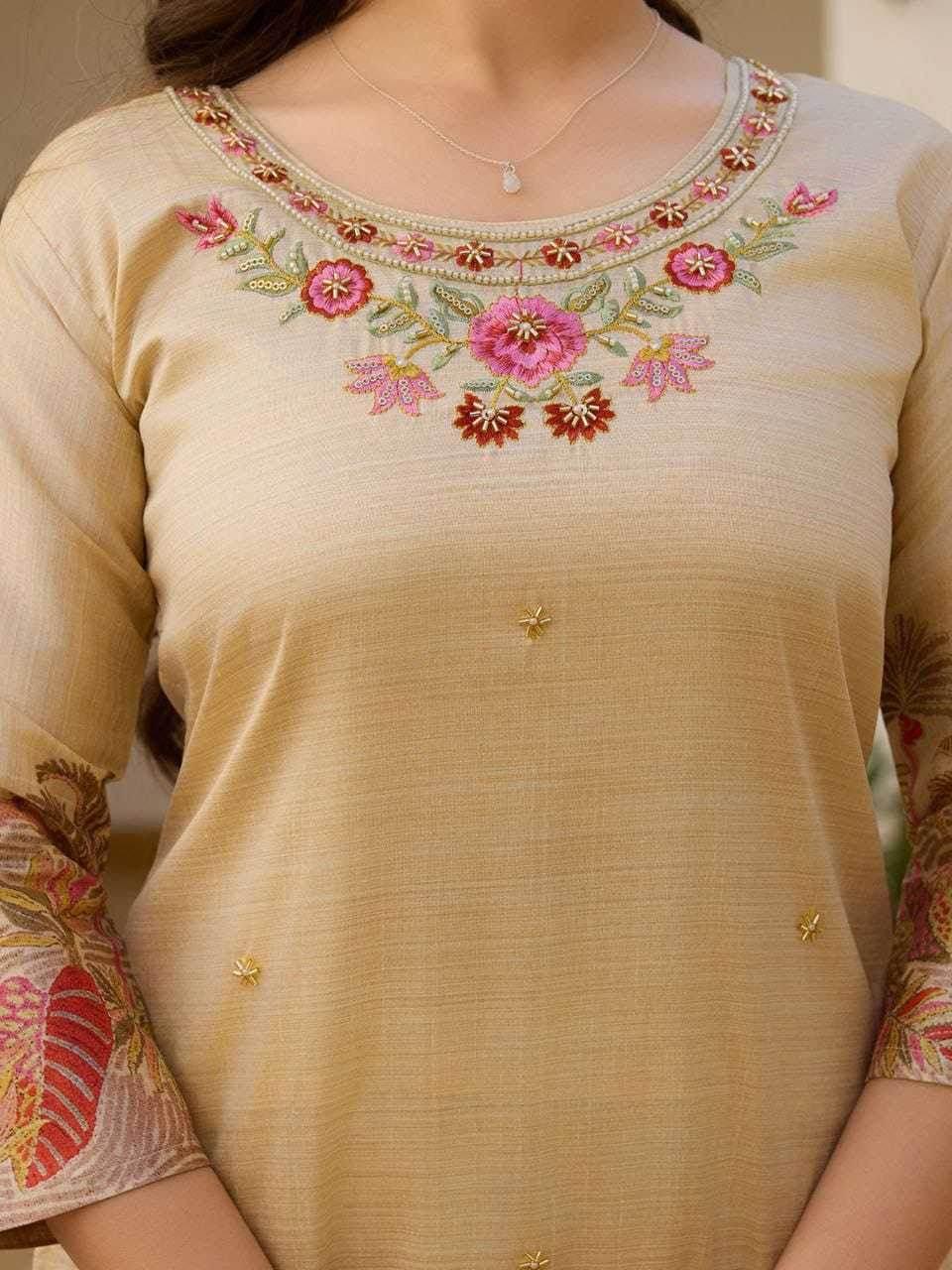 Assam Silk Embroidery Suit - MYLUXURY LANE ENTERPRISE