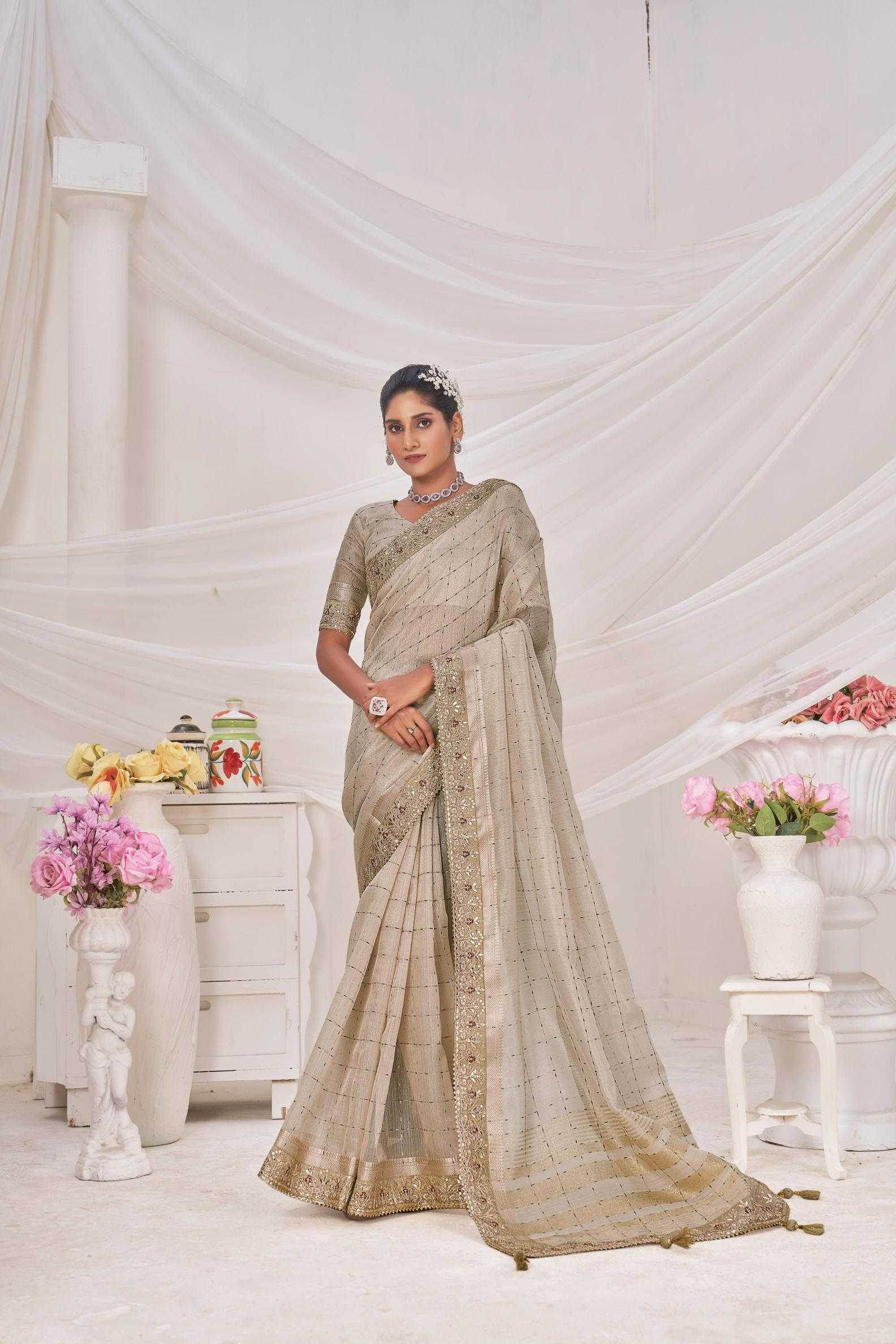 Banarasi Pure Silk Embroidered Zari Silk Sarees - MYLUXURY LANE ENTERPRISE