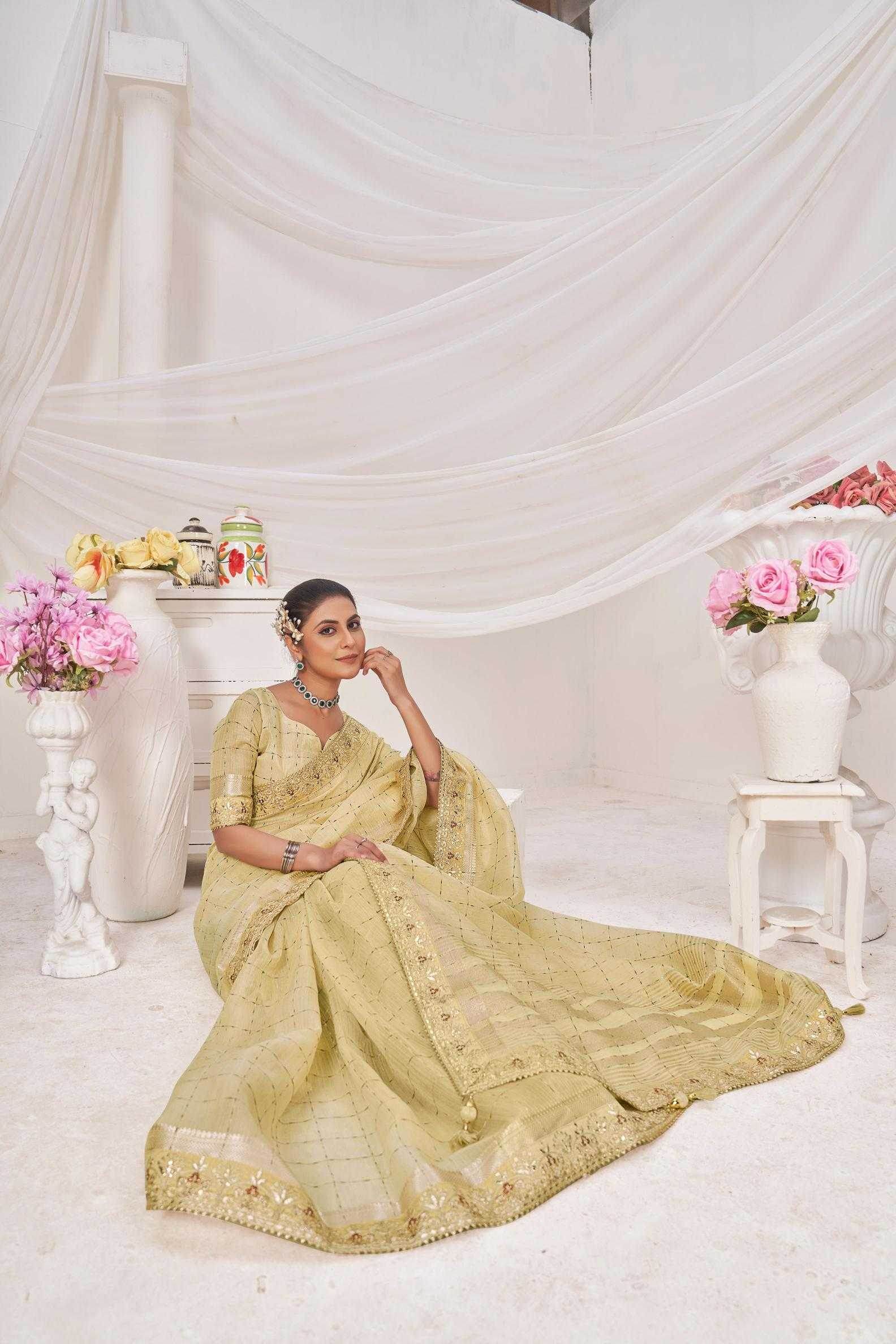 Banarasi Pure Silk Embroidered Zari Silk Sarees - MYLUXURY LANE ENTERPRISE
