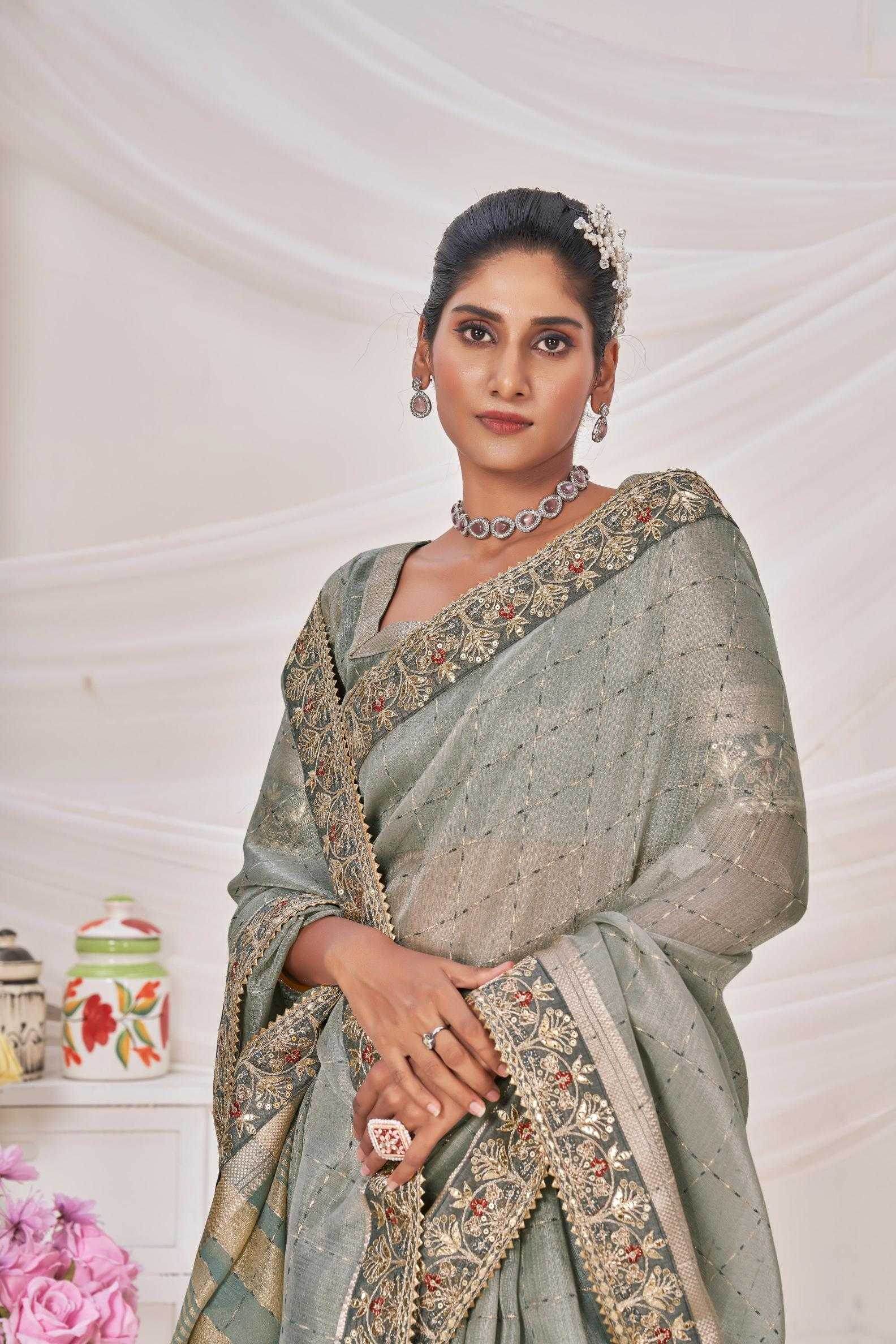 Banarasi Pure Silk Embroidered Zari Silk Sarees - MYLUXURY LANE ENTERPRISE