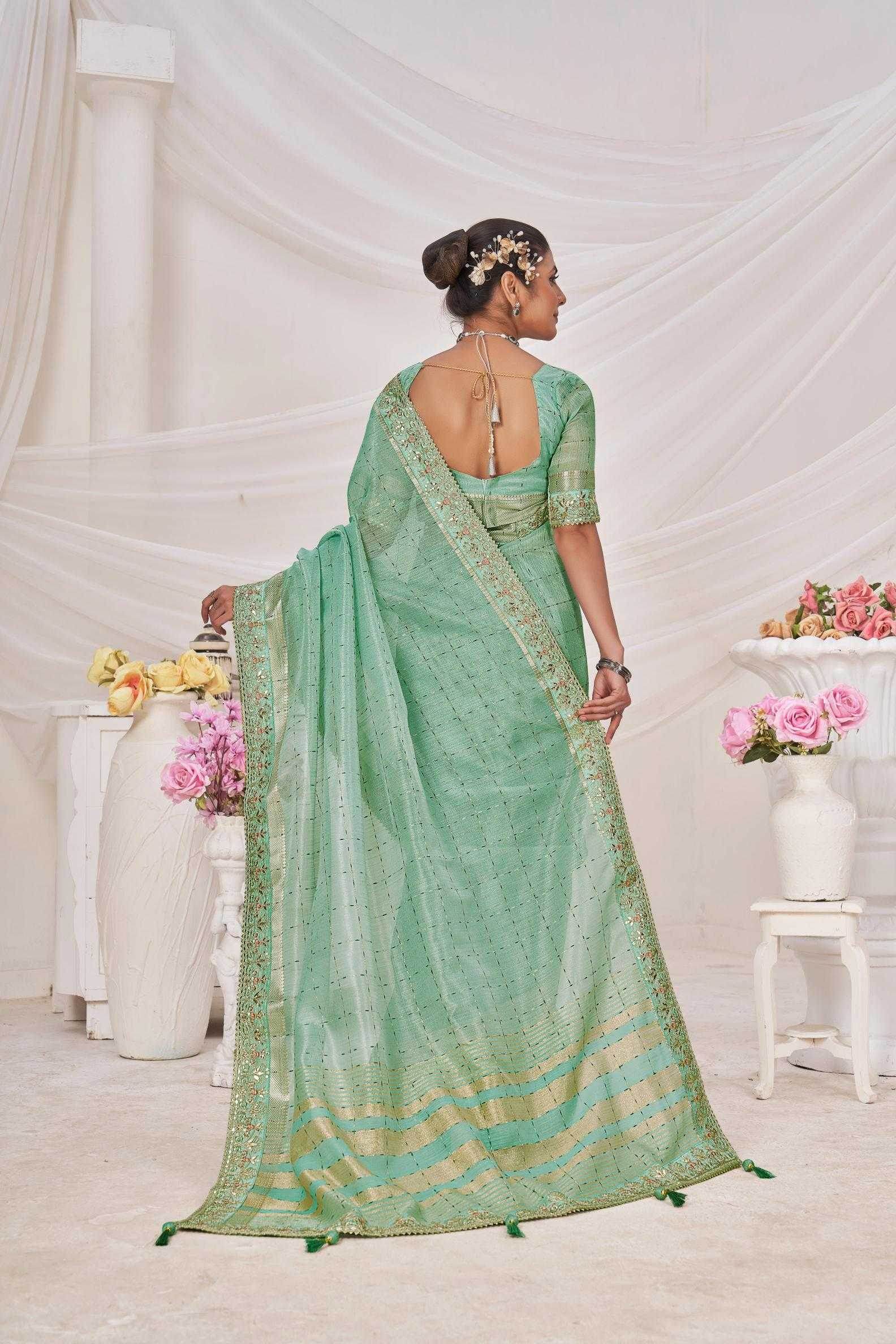 Banarasi Pure Silk Embroidered Zari Silk Sarees - MYLUXURY LANE ENTERPRISE