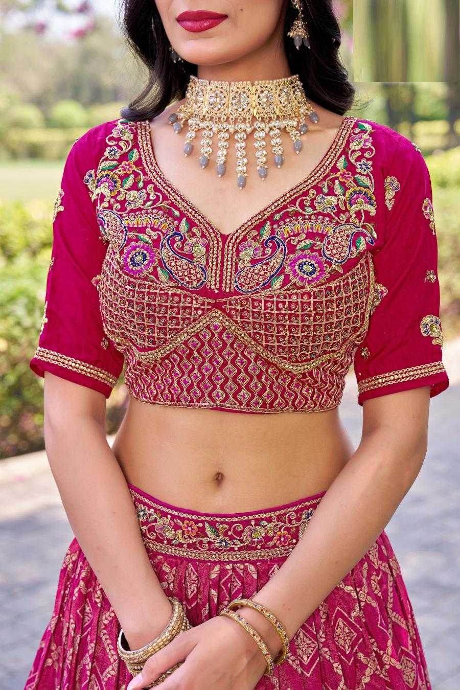 Elegant Banarasi Soft Silk Lehenga for Festive Occasions - MYLUXURY LANE ENTERPRISE