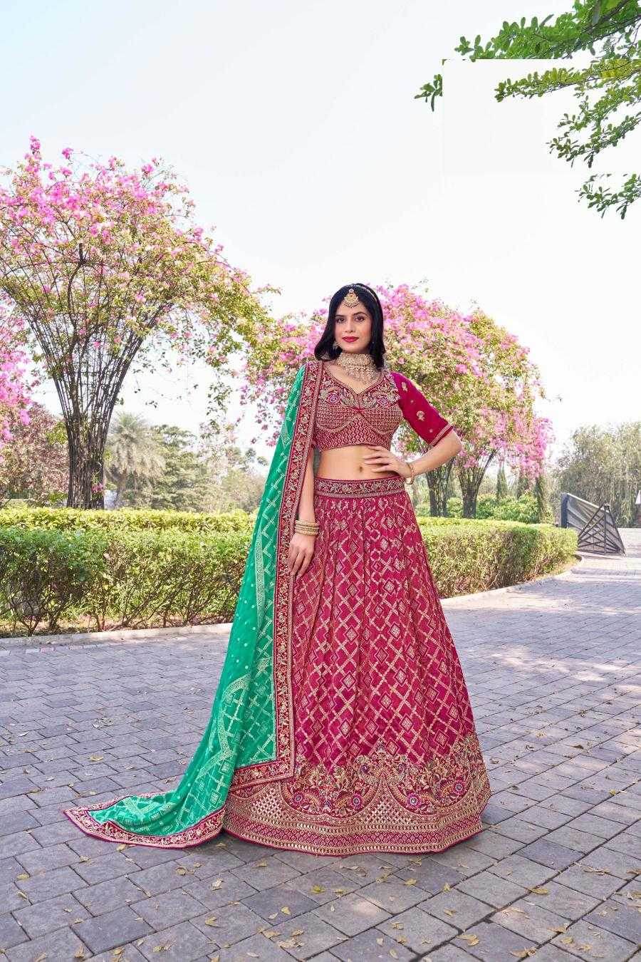 Elegant Banarasi Soft Silk Lehenga for Festive Occasions - MYLUXURY LANE ENTERPRISE