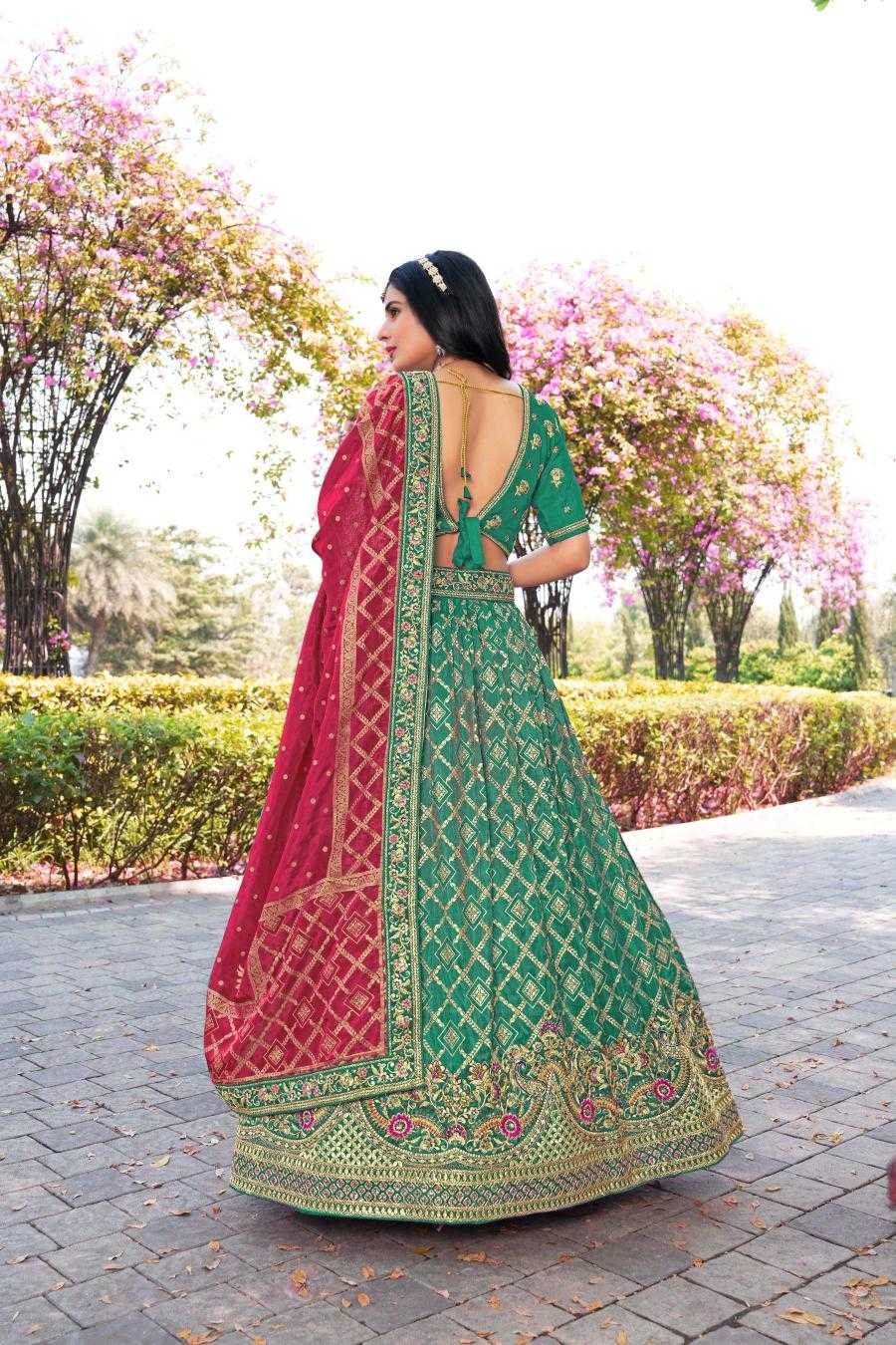 Elegant Banarasi Soft Silk Lehenga for Festive Occasions - MYLUXURY LANE ENTERPRISE
