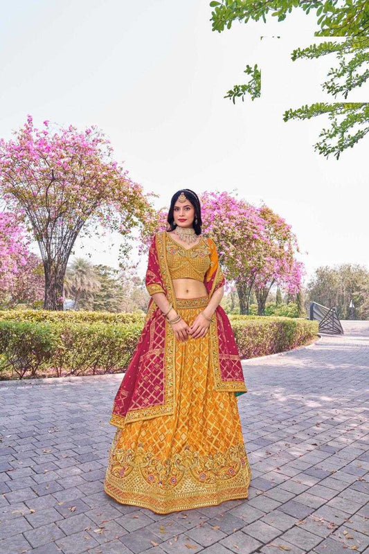 Elegant Banarasi Soft Silk Lehenga for Festive Occasions
