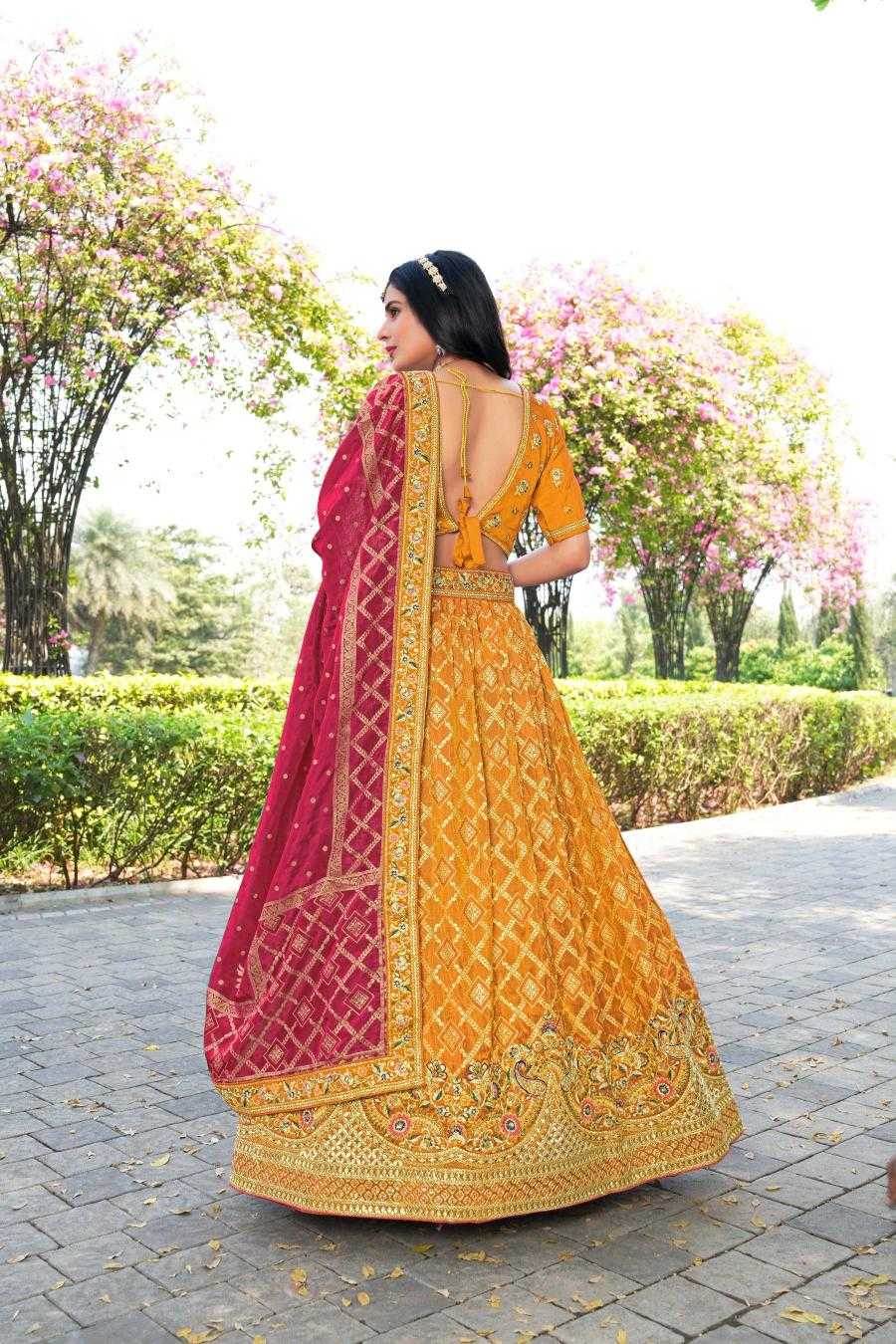 Elegant Banarasi Soft Silk Lehenga for Festive Occasions - MYLUXURY LANE ENTERPRISE