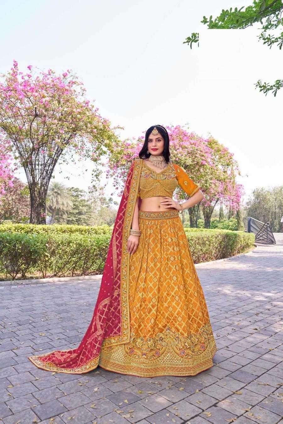 Elegant Banarasi Soft Silk Lehenga for Festive Occasions - MYLUXURY LANE ENTERPRISE
