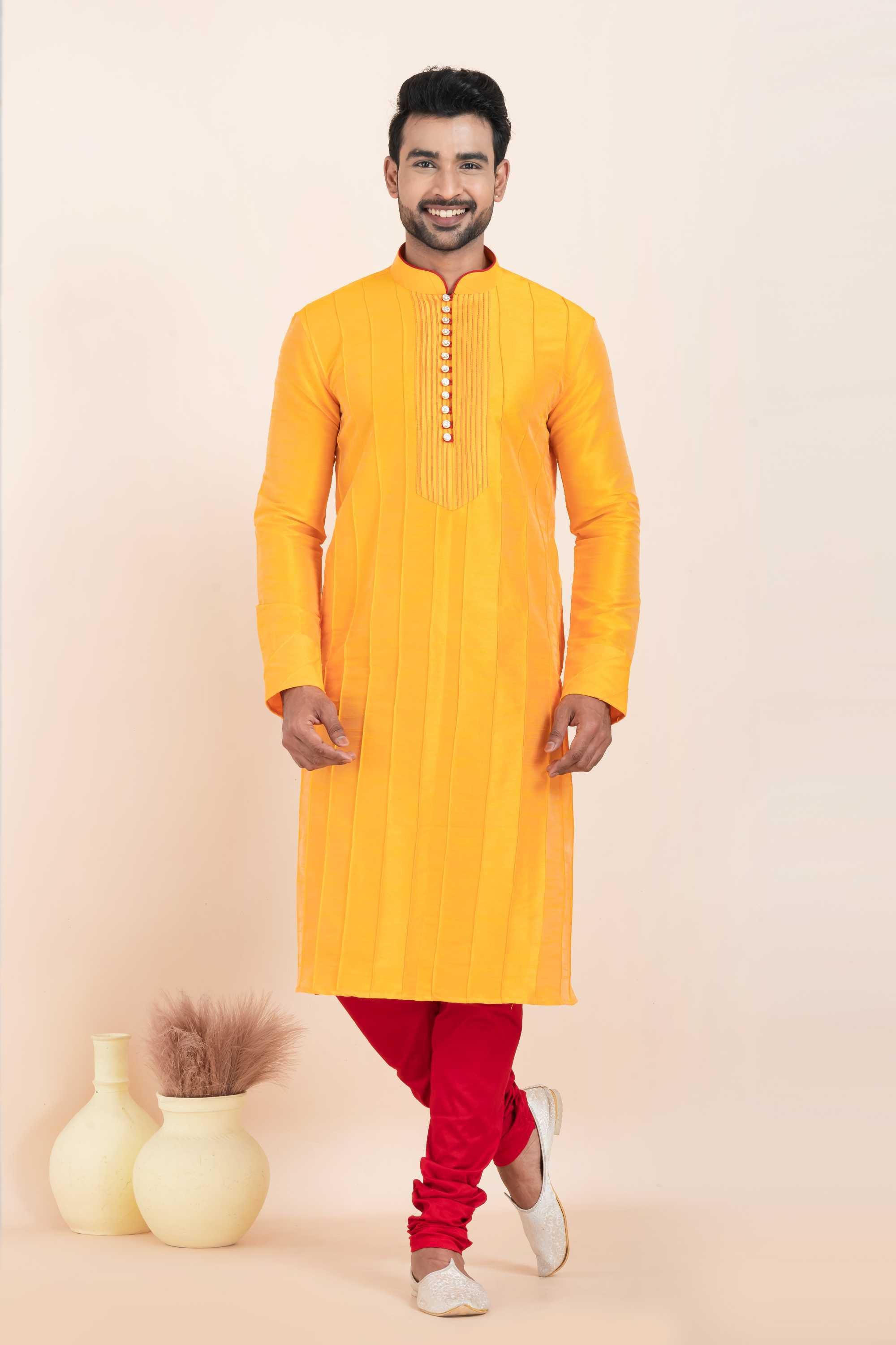 Banarasi Soft Silk Mens Kurta