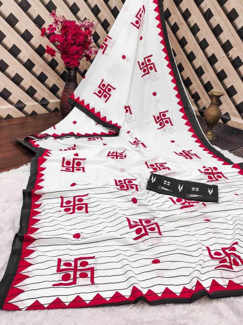 Bandhani Silk Cotton Linen Sarees Ladies Saree - MYLUXURY LANE ENTERPRISE