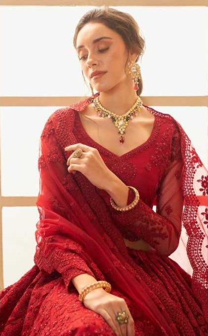 Banglori Silk Embroidered Sequins Lehenga