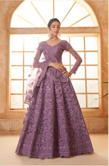 Banglori Silk Embroidered Sequins Lehenga