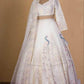 Butterfly Net Designe White Lehenga - MYLUXURY LANE ENTERPRISE