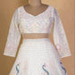 Butterfly Net Designe White Lehenga - MYLUXURY LANE ENTERPRISE